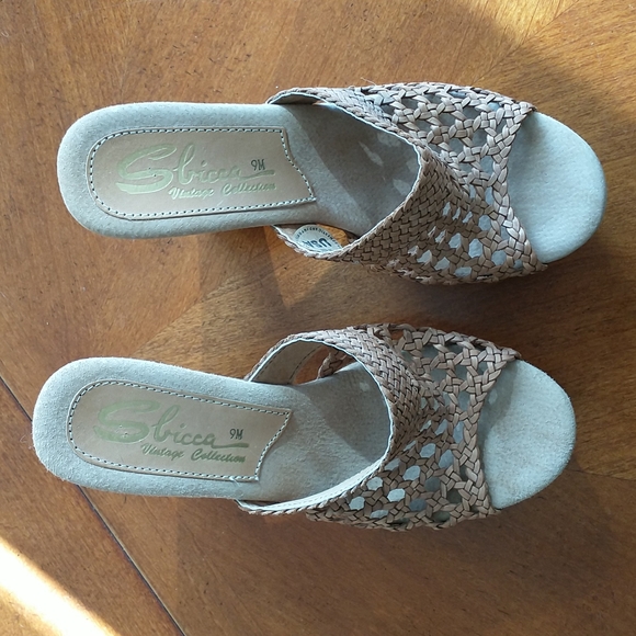 Sbicca Shoes Sbicca Woven Platform Slides Nwot Size 9m Poshmark